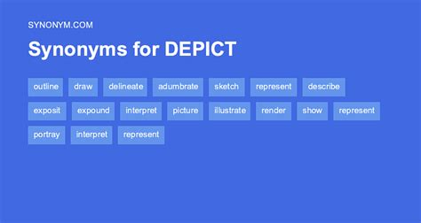 depicted deutsch|different words for depicts.